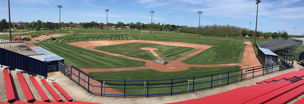 Bernie Arbour Memorial Stadium Grass Turf Green Lawn Install